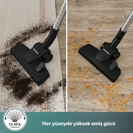 Homend Dustroyer 1255H Yatay Süpürge Beyaz