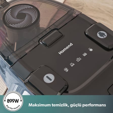 Homend Dustroyer 1255H Yatay Süpürge Buz Mavisi