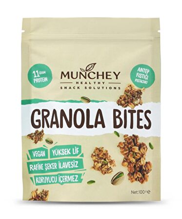 Munchey 12'li Antep Fıstıklı Granola Bites 100 gr