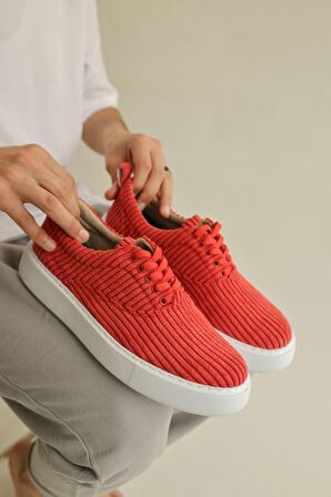 CH173 CBT Velluto Erkek Ayakkabı KIRMIZI