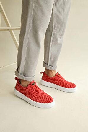 CH173 CBT Velluto Erkek Ayakkabı KIRMIZI