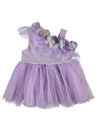 Civil Baby Kız Bebek Elbise 6-18 Ay Lila