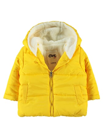 Civil Baby Erkek Bebek Kapüşonlu Mont 6-18 Ay Hardal