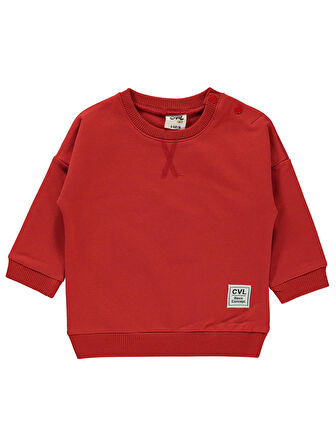 Civil Baby Erkek Bebek Sweatshirt 6-18 Ay Kırmızı