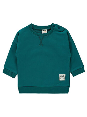Civil Baby Erkek Bebek Sweatshirt 6-18 Ay Petrol Yeşili
