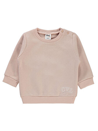 Civil Baby Kız Bebek Sweatshirt 6-18 Ay Pudra