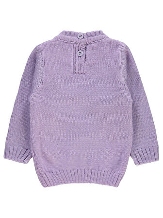 Civil Baby Kız Bebek Triko Kazak 6-18 Ay Lila
