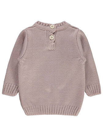 Civil Baby Kız Bebek Triko Kazak 6-18 Ay Pudra