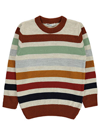 Civil Boys Erkek Çocuk Triko Kazak 6-9 Yaş Bakır