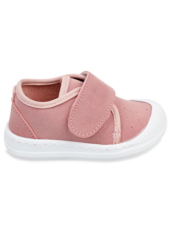 Civil Baby Kız Bebek Keten İlk Adım Ayakkabısı 19-21 Numara Pudra