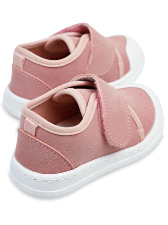 Civil Baby Kız Bebek Keten İlk Adım Ayakkabısı 19-21 Numara Pudra