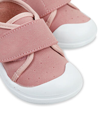 Civil Baby Kız Bebek Keten İlk Adım Ayakkabısı 19-21 Numara Pudra