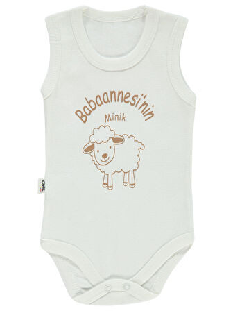 Civil Baby Bebek Çıtçıtlı Badi 1-12 Ay Ekru