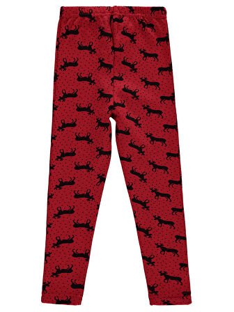 Civil Girls Kız Çocuk Tayt 10-13 Yaş Kırmızı