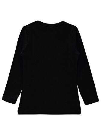 Civil Girls Kız Çocuk Termal Sweatshirt 2-5 Yaş Siyah