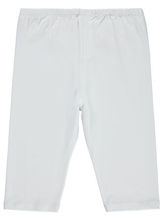 Civil Girls Kız Çocuk Kısa Tayt 10-13 Yaş Beyaz