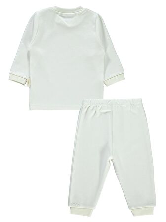 Civil Baby Bebek Organik Pijama Takımı 1-9 Ay Ekru