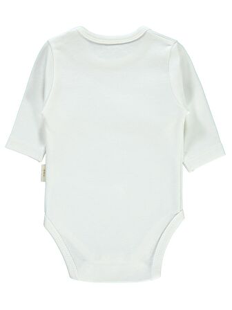 Civil Baby Bebek Organik Çıtçıtlı Badi 0-18 Ay Ekru