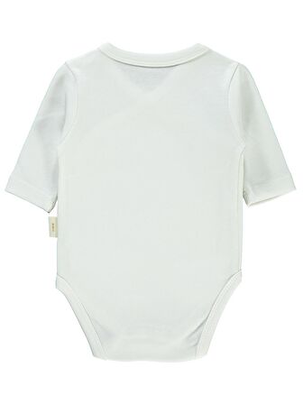 Civil Baby Bebek Organik Çıtçıtlı Badi 0-6 Ay Ekru