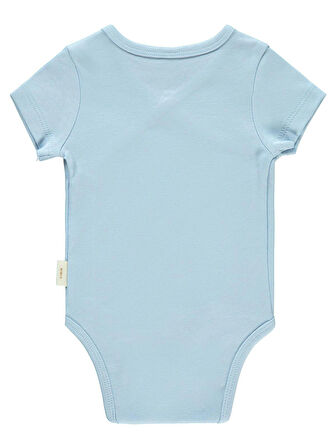 Civil Baby Bebek Organik Çıtçıtlı Badi 0-3 Ay Mavi