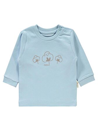 Civil Baby Bebek Organik Pijama Takımı 1-9 Ay Mavi