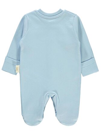 Civil Baby Prematüre Organik Patikli Tulum Mavi