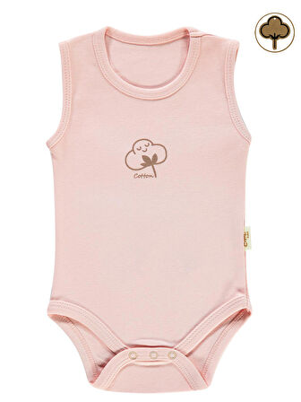 Civil Baby Bebek Organik Çıtçıtlı Badi 0-18 Ay Pembe