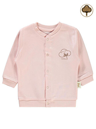 Civil Baby Organik Bebek Hırka 1-12 Ay Pembe