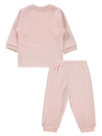 Civil Baby Bebek Organik Pijama Takımı 1-9 Ay Pembe
