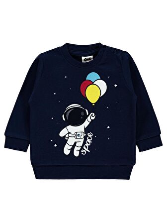 Civil Baby Erkek Bebek Sweatshirt 6-18 Ay Lacivert