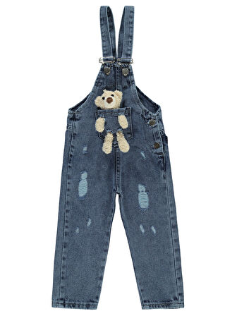 Civil Girls Kız Çocuk Salopet 2-5 Yaş Mavi