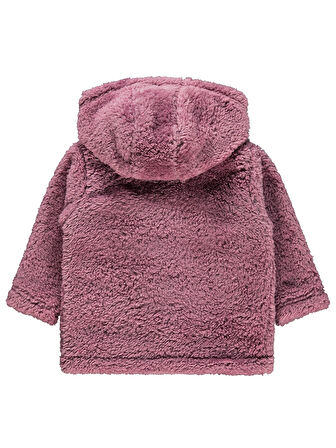 Civil Baby Bebek Kapüşonlu Hırka 6-18 Ay Gül Kurusu