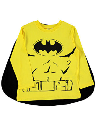 Batman Erkek Çocuk Sweatshirt 2-5 Yaş Sarı