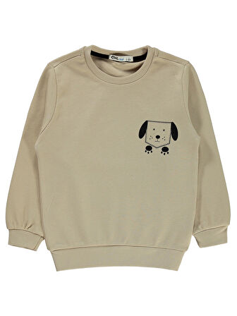 Civil Boys Erkek Çocuk Sweatshirt 2-5 Yaş Bej