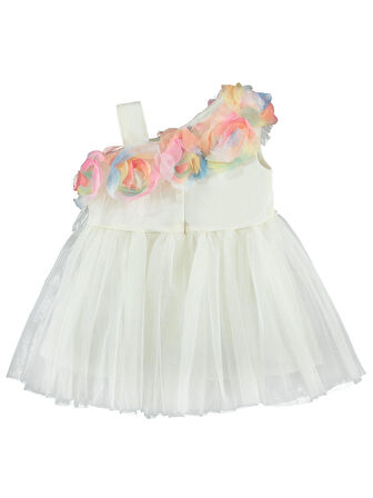 Civil Baby Kız Bebek Elbise 6-18 Ay Ekru