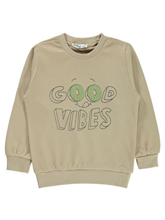 Civil Boys Erkek Çocuk Sweatshirt 2-5 Yaş Bej