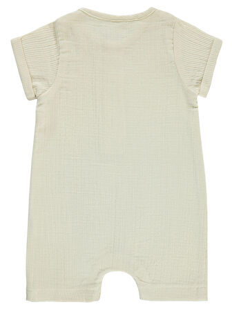 Civil Baby Erkek Bebek Patiksiz Tulum 6-18 Ay Bej