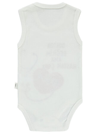 Civil Baby Kız Bebek Çıtçıtlı Badi 1-18 Ay Ekru
