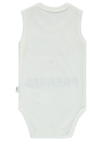 Civil Baby Kız Bebek Çıtçıtlı Badi 1-18 Ay Ekru
