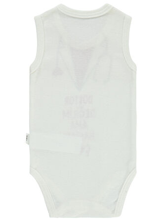 Civil Baby Erkek Bebek Çıtçıtlı Badi 18 Ay  Ekru