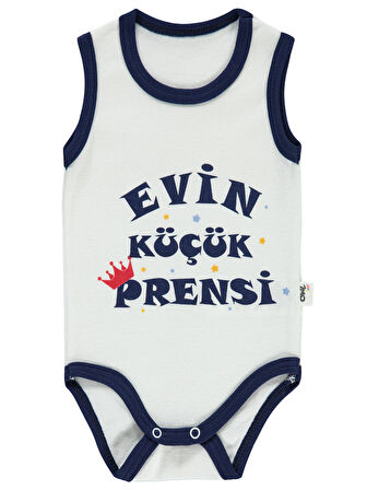 Civil Baby Erkek Bebek Çıtçıtlı Badi 1-18 Ay Lacivert