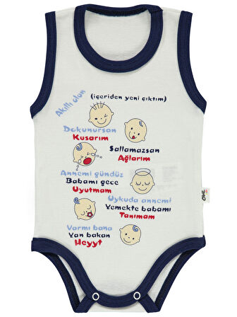 Civil Baby Bebek Çıtçıtlı Badi 1-18 Ay Lacivert