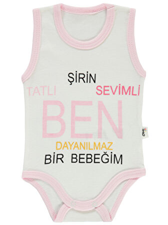 Civil Baby Bebek Çıtçıtlı Badi 1-18 Ay Pembe