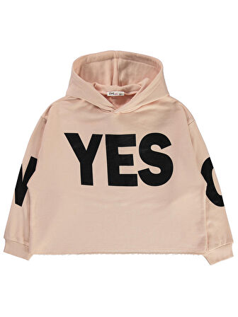 Civil Girls Kız Çocuk Kapüşonlu Sweatshirt 10-13 Yaş Pembe Kil