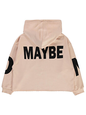 Civil Girls Kız Çocuk Kapüşonlu Sweatshirt 10-13 Yaş Pembe Kil