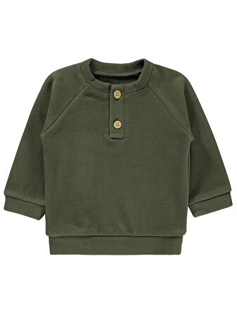 Civil Baby Erkek Bebek Sweatshirt 6-18 Ay Haki