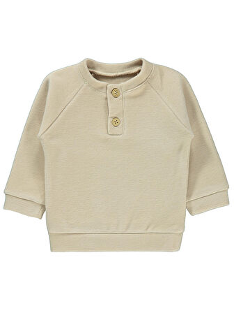 Civil Baby Erkek Bebek Sweatshirt 6-18 Ay Sütlü Kahve