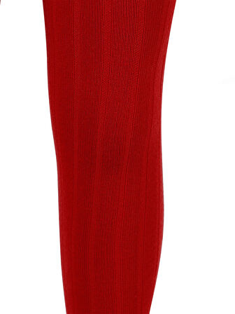 Civil Girls Kız Çocuk Külotlu Çorap 3-11 Yaş Çorap Kırmızı