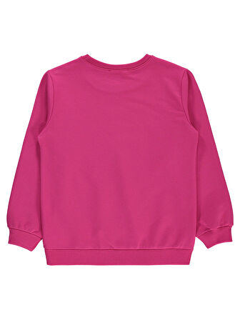 Civil Girls Kız Çocuk Sweatshirt 6-9 Yaş Koyu Fuşya