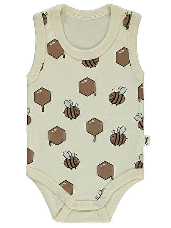 Civil Baby Bebek Çıtçıtlı Badi 1-18 Ay Bej